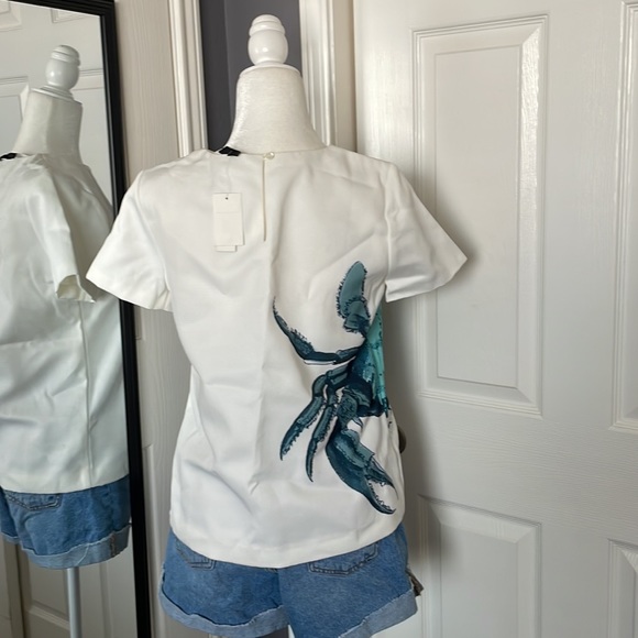 🌟2X HOST PICK! ⬇️REDUCED! J.Crew white crab top - Picture 5 of 9